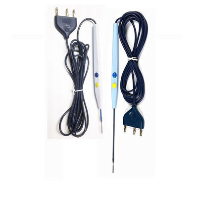 Custom Disposable Diathermy Pencil With Stainless Steel Tip And Retractable Shaft